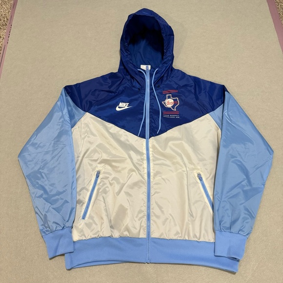 Nike X Cooperstown Texas Rangers Full Zip Windrunner Hooded Jacket Men’s Size L - Picture 3 of 10